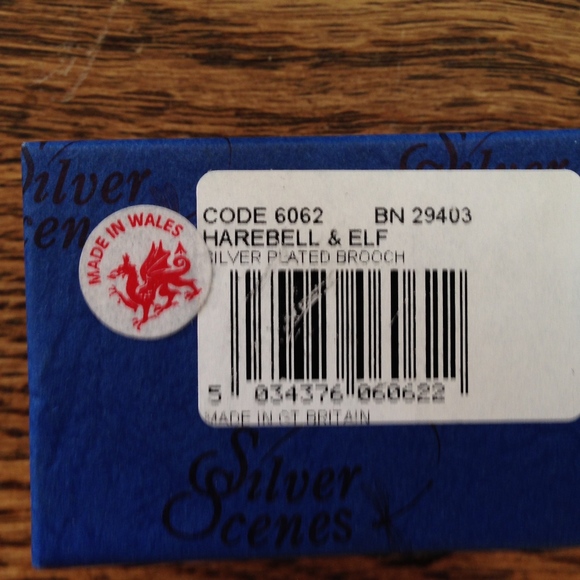 Vintage Silver Scenes Harebell & Elf Brooch Pin - Picture 5 of 8